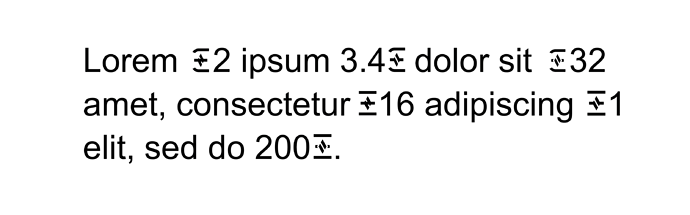 Ethereum Currency Example Text with 6 options