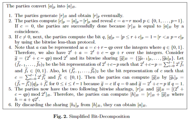 simplified bit-decomposition